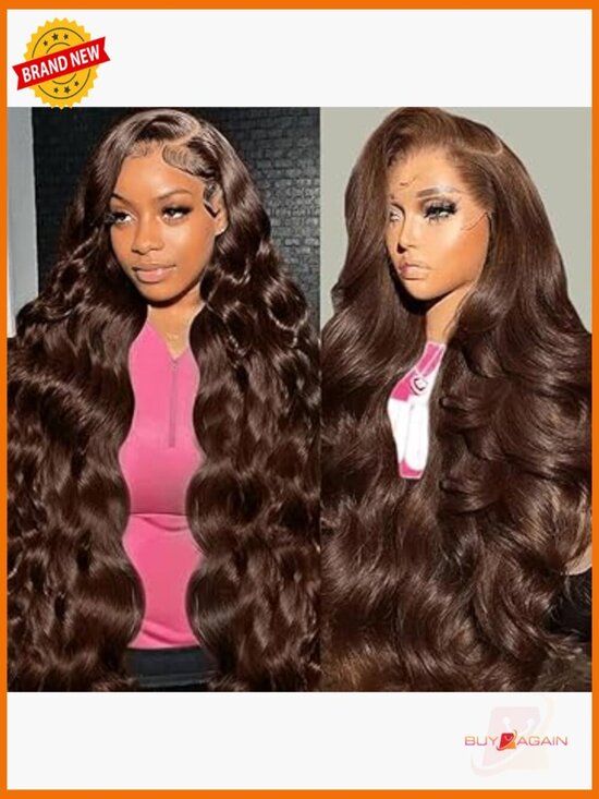 30inch Human Hair Lace Front Wig 200 Density Body Wave 13x6 HD Pre Plucked main image 4